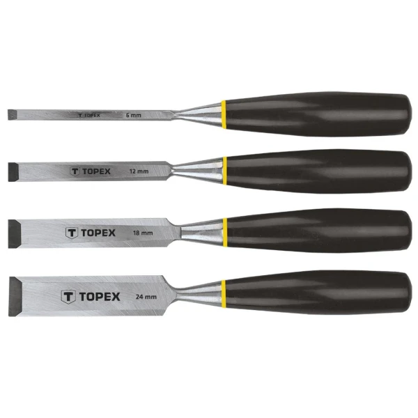 Dalti pentru lemn 09A310 Topex. 6-12-18-24 mm. Set 4 buc. image
