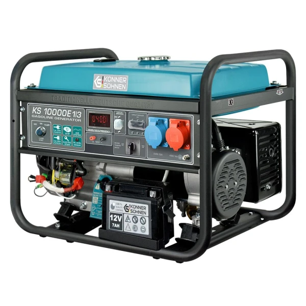 Generatorul de curent KS10000E-1/3 Konner &amp; Sohnen. Benzina. ATS. AVR. VTS. 8 kW. 230 V. 25 l. image