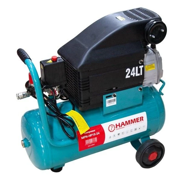Compresor aer Hammer. 1500 W. 24 l. 8 bar. 206 l/min. image