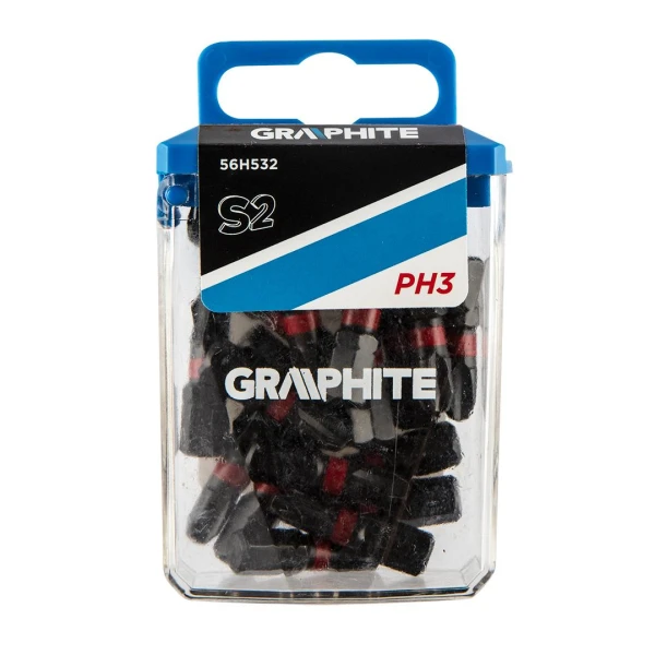 Biti de impact pentru insurubare 56H532 Graphite. PH3 x 25 mm. 1/4". 20 buc. image