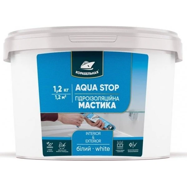 Mastic hidroizolant acrilic, 3kg, Hydrosila КОРАБЕЛЬНАЯ image