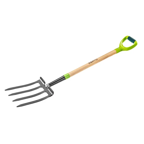 Furca pentru sapat cu 4 dinți 15G041 Verto. Coada din lemn. Maner plastic. image