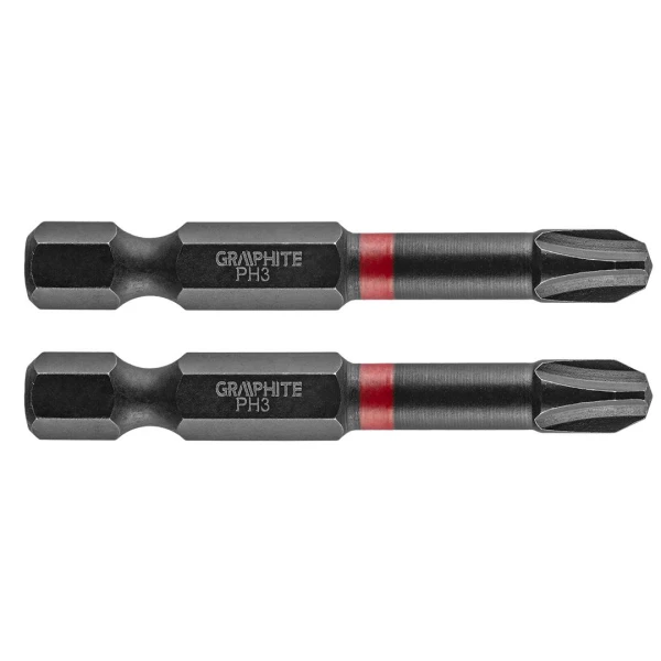Biti de impact pentru insurubare 56H520 Graphite. PH3 x 50 mm. 1/4". 2 buc. image