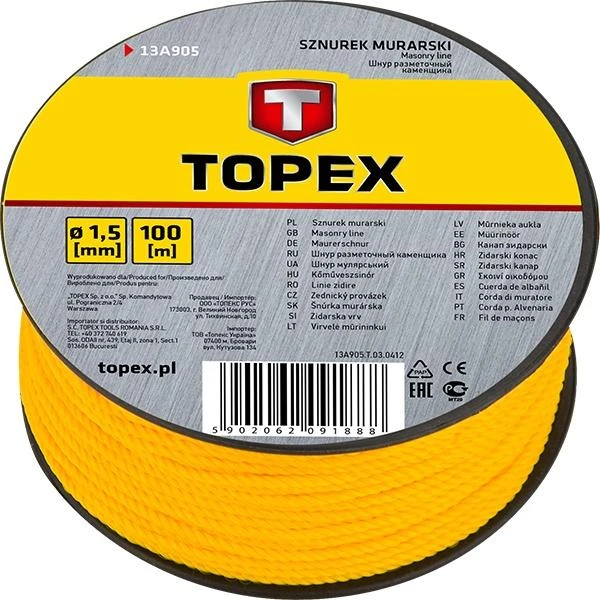 Sfoara pentru constructii 15 mm x 100 m Topex image