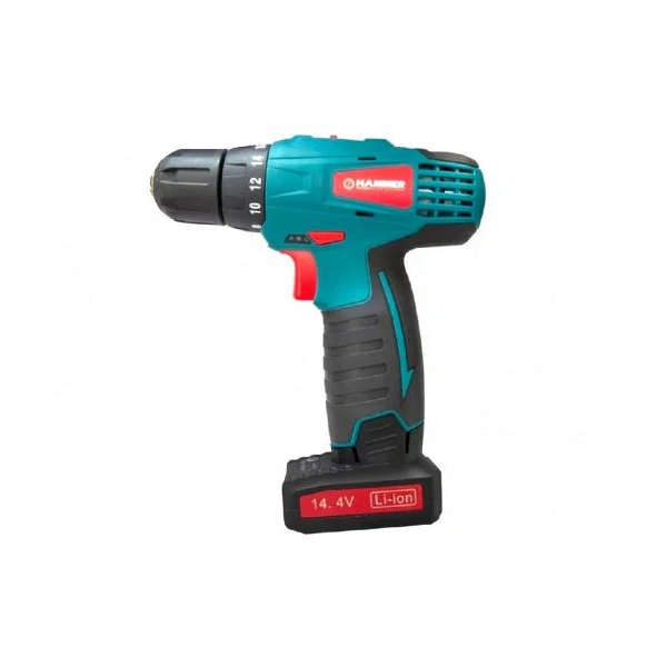 Masina de gaurit si insurubat cu acumulator Hammer. Li - Ion. 14.4 V. 2 x 1.5 Ah. 0-1300 rpm image