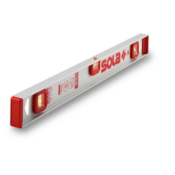 Nivela din profil-X aluminiu 80cm. argintiu 3 capsule I 5 80 Sola image