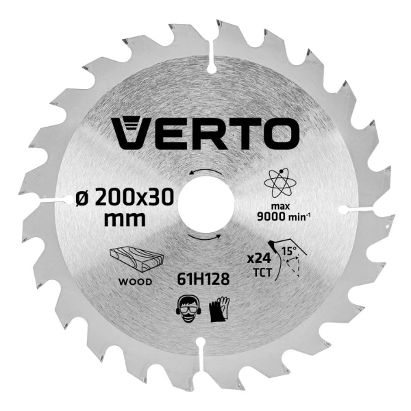 Disc ferastrau pe lemn. 200x30mm. 24 dinti. Verto. image