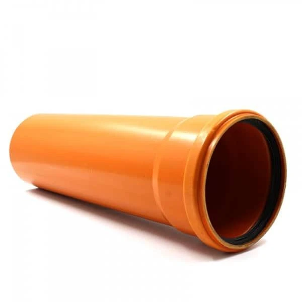 Teava PVC pentru canalizare SN4, D 200 x 4.9 x 2000 mm, oranj, TEHNOWORLD image