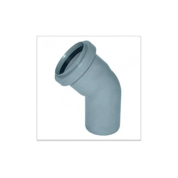 Cot PP pentru canalizare Aquer. d 50 mm. 45 grade. Gri. image