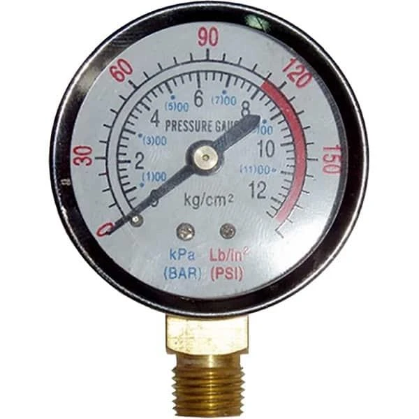 Manometru MPN. Nichelat. 1/4 ". 12 bar. image