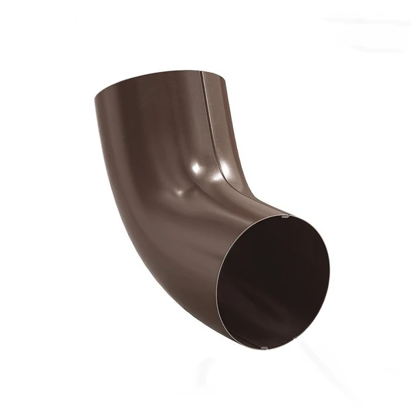 Cot 60 grade racord jgheab pentru sistem pluvial Bilka. Metal. d 90 mm. Maro RAL8017. image