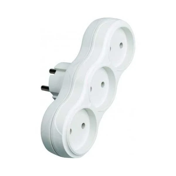 Priza tripla f/imp 10A. alb TEB image
