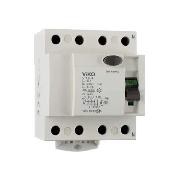 Intrerupator diferential 4P. 25A. 30mA. VTR2. Viko by Panasonic image