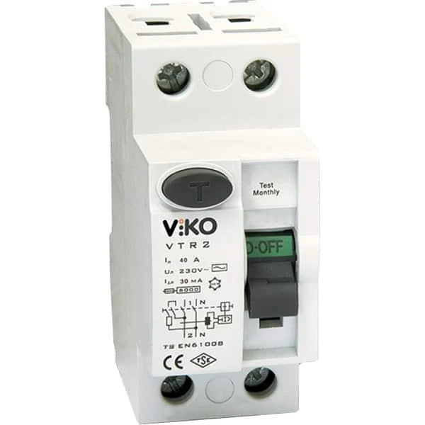 Intrerupator diferential 2P. 25A. 30mA. VTR2. Viko by Panasonic image