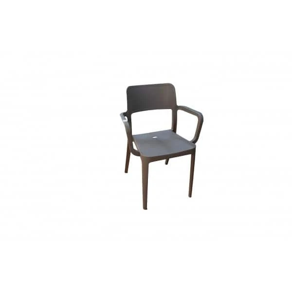 Scaun clasic din plastic, latte image