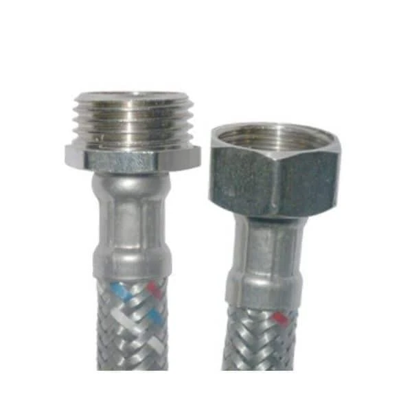 Racord flexibil. apa MF 1/2'. protectie fire inox. 100cm. MPN image
