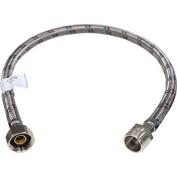 Racord flexibil pentru apa MF 1/2" protectie cu fire din inox 80cm TOP FLEX image