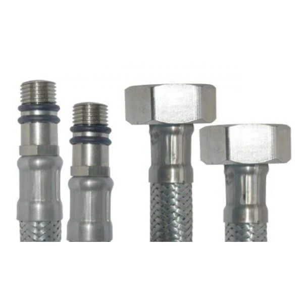 Racorduri flexibile pentru baterii 1/2'F. protectie fire aluminiu. niplu lung / scurt. 80сm. MPN image