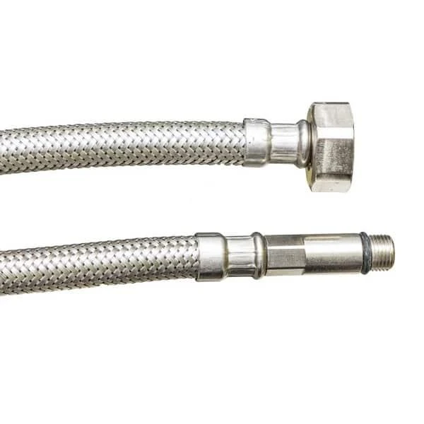Racord flexibil pentru baterie monocomanda NEOPERL. 1/2"F. Protectie fire inox. Niplu lung. 60 сm. image