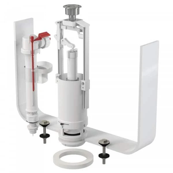 Set armatura pentru vas WC SA2000S 1/2ʺ Alcaplast. ABS. Cu stop. Alimetatie inferioara. 6 l. image