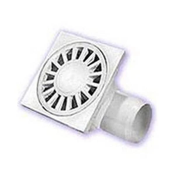 Gratar pentru teava de canalizare Aquer. Iesire in laterala. PVC. Gri. d 50 mm. 150 x 150 mm. image