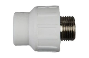 Mufa conector PPR d20 х 3/4'M alb. EMIRPLAST image