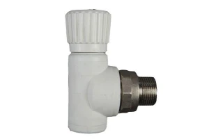 Robinet cu bila pentru calorifer PPR 'cu olandez' d20 х 1/2'M alb. EMIRPLAST image