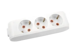 Bloc 3 prize cu impamintare Multi- Let Viko by Panasonic. Alb image