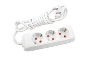 Prelungitor cu 3 prize cu impamintare Multi - Let Viko by Panasonic. 5 m. Alb. 16 A. image