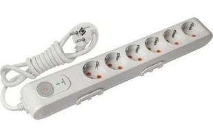 Prelungitor protectie la supratensiune cu 6 prize Multi - Let Viko by Panasonic. 1.5 m. Gri image