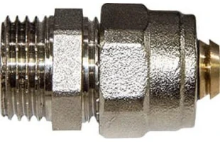 Муфта переходная для металопласта d16х1/2'Н. латунь. EMIRPLAST image