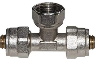 Тройник переходной для металопласта d16х1/2'Вх16. латунь. EMIRPLAST image