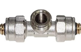 Тройник переходной для металопласта d16х1/2'Нх16. латунь. EMIRPLAST image