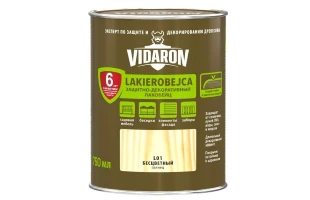 Lac- bait pentru lemn L01 VIDARON. Transparent. 0.75 l. image