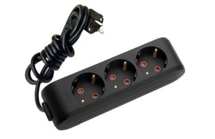 Prelungitor cu 3 prize cu impamintare Multi - Let Viko by Panasonic. 5 m. Negru image