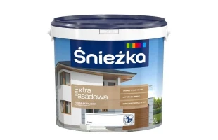 Vopsea acrilica pentru fatade EXTRA FASADOWA Sniezka. Mat. Alba. 5 l. image