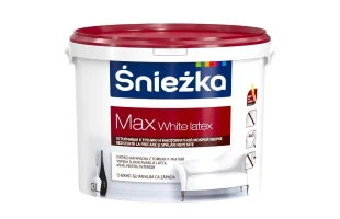 Vopsea latex superlavabila pentru interior Max White Latex Sniezka. Mat. Alba. 3 l. image