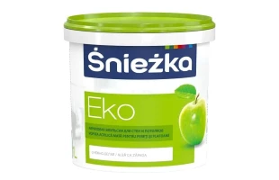Vopsea acrilica lavabila pentru pereti si tavane EKO Sniezka. Mat. Alba. 1 l. image