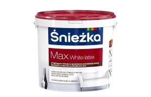 Vopsea latex superlavabila pentru interior Max White Latex Sniezka. Mat. Alba. 5 l. image
