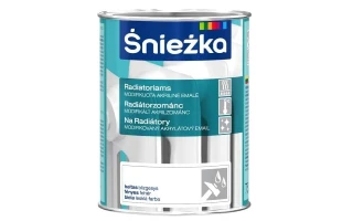 Vopsea acrilica pentru calorifer Sniezka. Lucioasa. Alba. 0.75 l. image