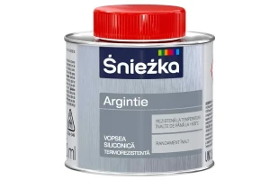 Vopsea siliconica termorezistenta Srebrzanka Sniezka. Argintie. 0.2 l. image