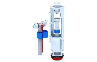 Mecanism WC. alim-evac.. alimentare laterala 1/2'. plastic. buton alb. Aniplast 'WC6050' image