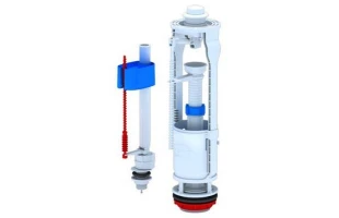 Mecanism WC. alim-evac.. alimentare inferioara 1/2'. plastic. buton alb. Aniplast 'WC6550' image