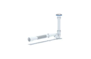 Sifon p/u bideu 1 1/4 x 32 drept cu teava flexibila 32 x 40/50. Aniplast 'BD1016' image
