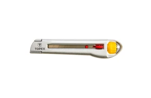 Cutter cu lama retractabila Торех. Carcasa metal. 18 mm. image