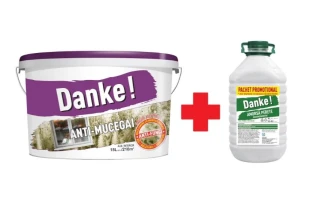 Vopsea lavabila pentru interior Anti-Mucegai DANKE. Alba. 15 l. + 4 l amorsa. image