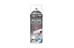 Vopsea spray lemn/ metal Chalk &amp; Vintage Effect OSKAR. Interior / Exterior. Dolphin Grey. 400 ml. image