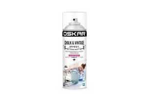 Vopsea spray lemn/ metal Chalk &amp; Vintage Effect OSKAR. Interior / Exterior. Matte Varnish. 400 ml. image