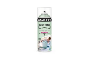 Vopsea spray lemn/ metal Chalk &amp; Vintage Effect OSKAR. Interior / Exterior. Moroccan Turquoise. 400 ml. image
