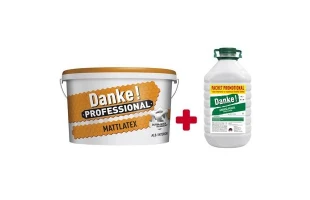 Vopsea lavabila pentru interior Mattlatex DANKE. Alba. 15 l. + 4 l amorsa. image